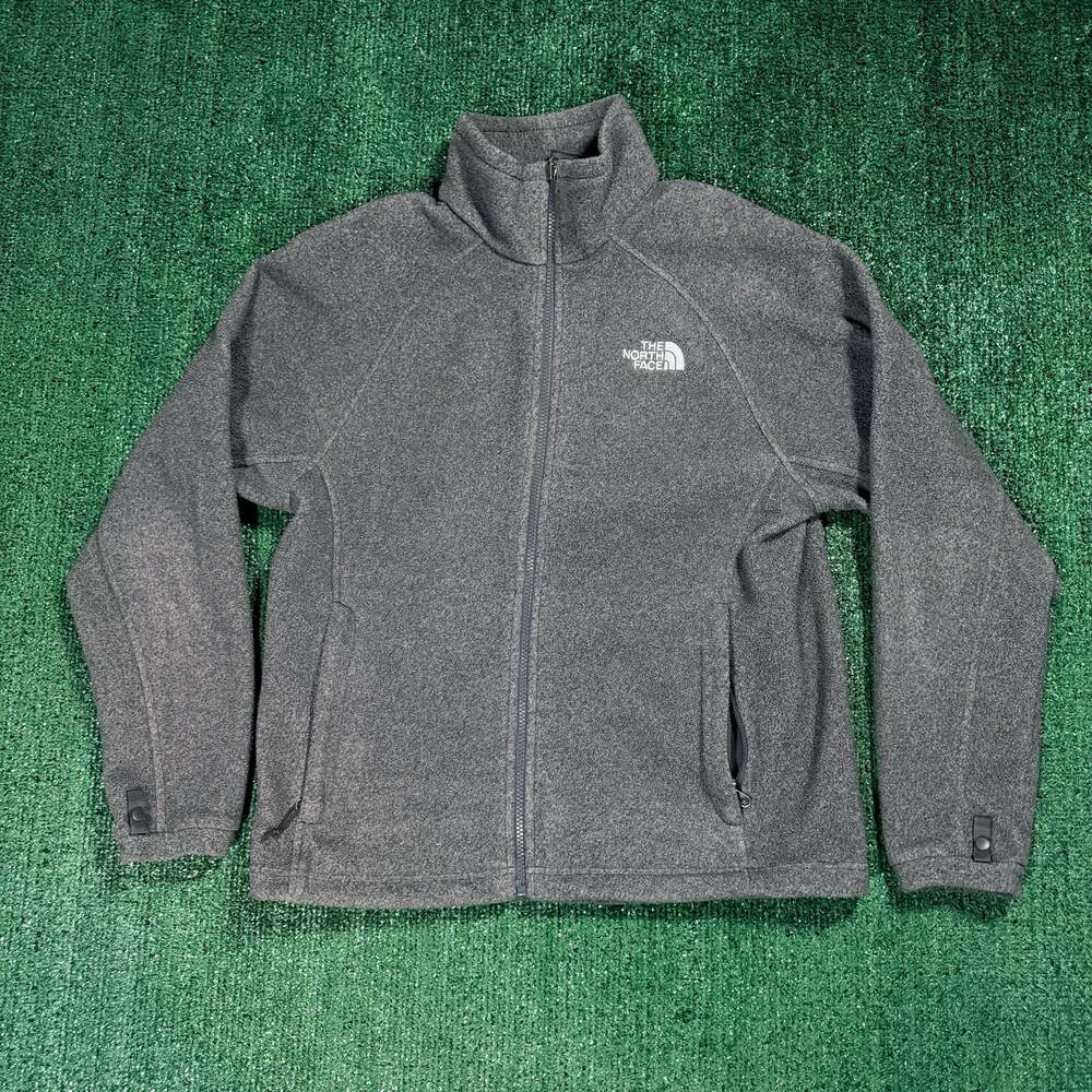 The North Face Mens Gray Full Zip-Up Mid-Weight Fleece Jacket Small